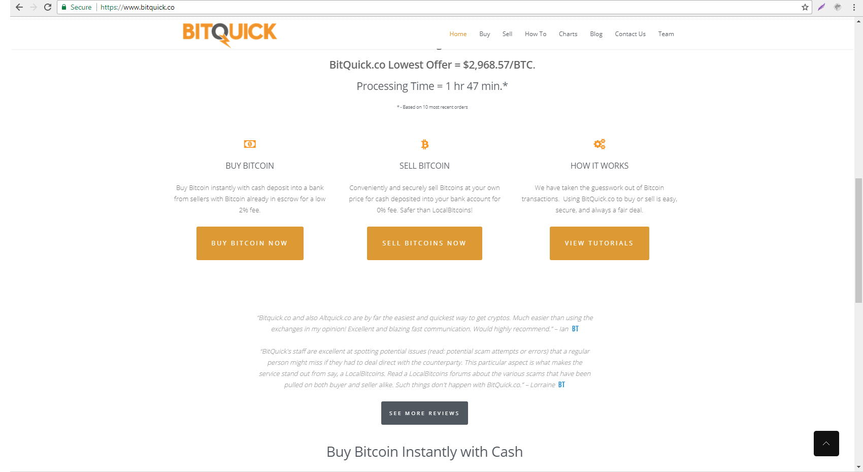 is it traceable to buy bitcoins from bitquick