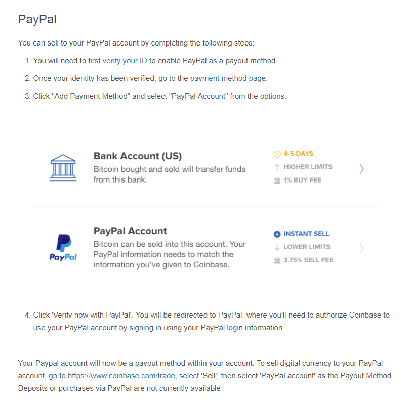 can i use paypal to buy bitcoin coinbase